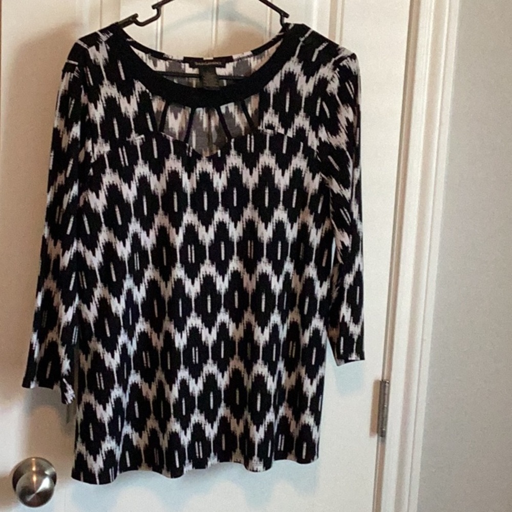 Susan Lawrence Black/White Blouse